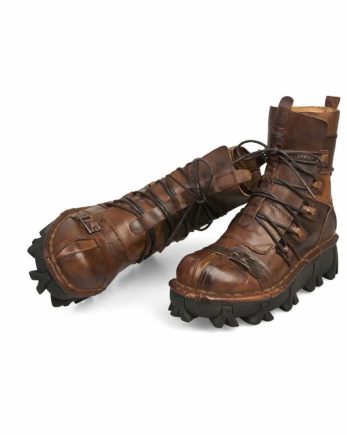 Techwear Punk Style Unisex Motorcycle Riding Boots - Image 12