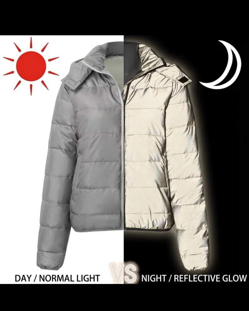 Techwear Reflective Winter Jacket - Image 6