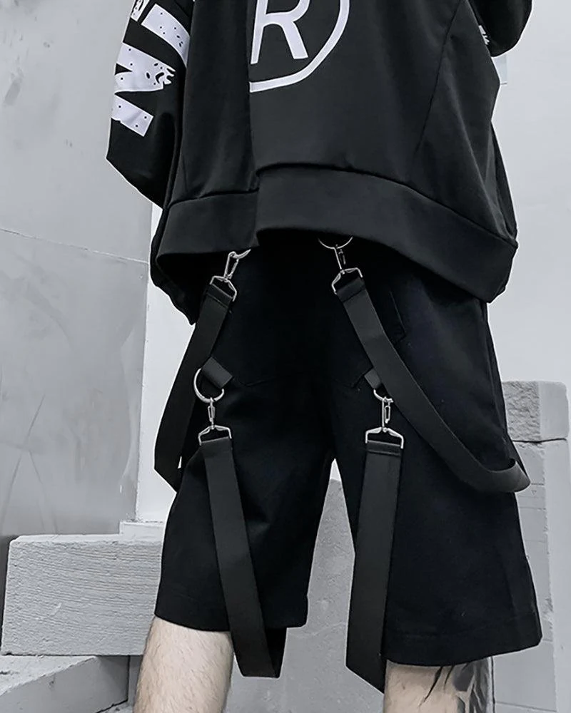 Techwear Ribbon Cargo Shorts - Image 3