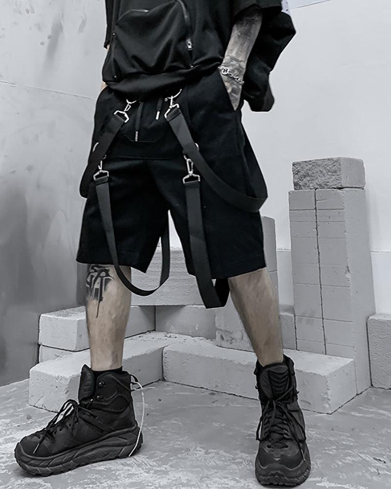 Techwear Ribbon Cargo Shorts - Image 4