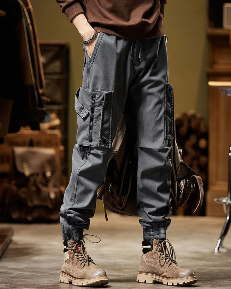 Techwear Side Pockets Cargo Pants - Image 10