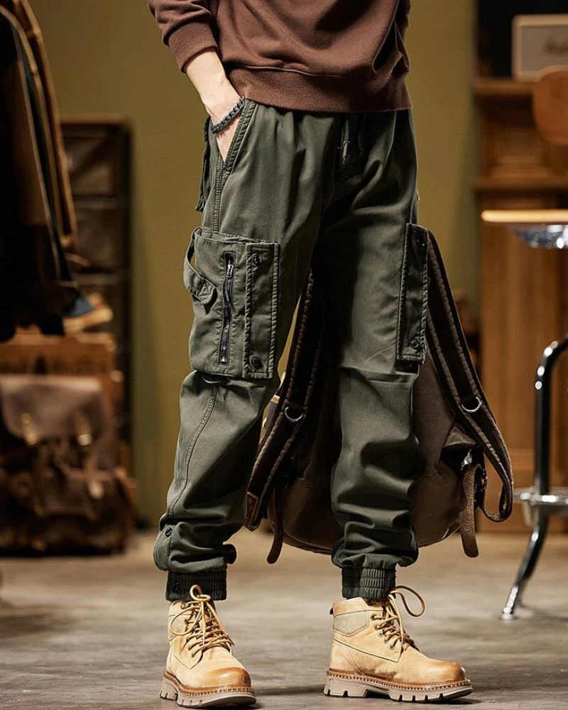 Techwear Side Pockets Cargo Pants - Image 13