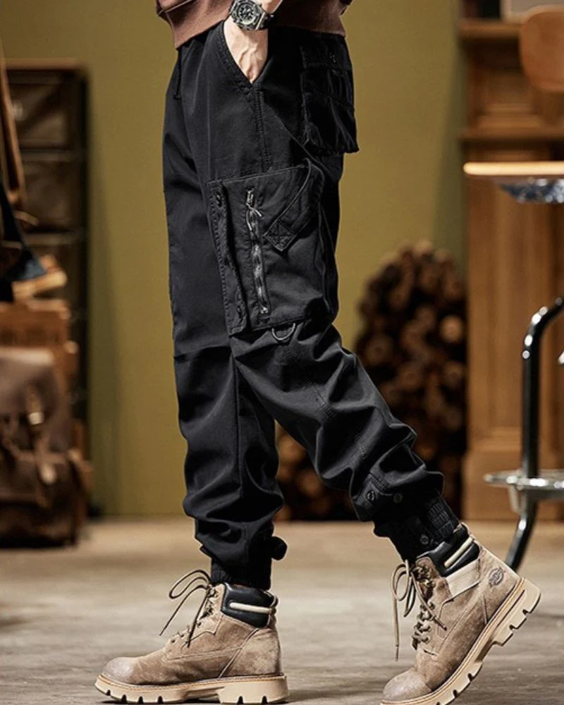 Techwear Side Pockets Cargo Pants - Image 6