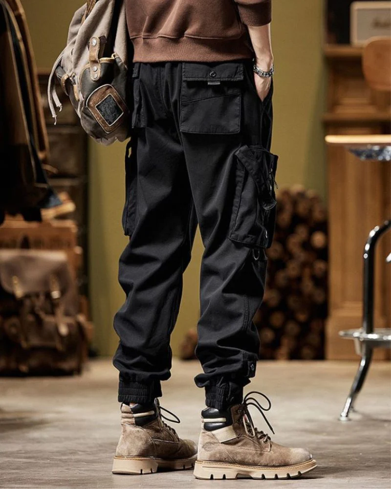 Techwear Side Pockets Cargo Pants - Image 8