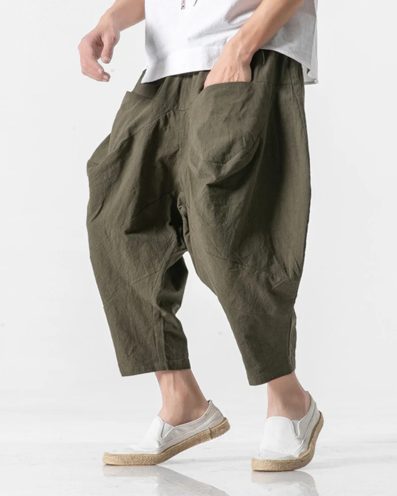 Techwear Street Loose Hakama Pants - Image 2
