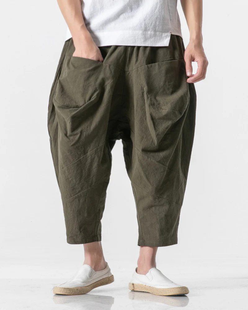 Techwear Street Loose Hakama Pants - Image 3
