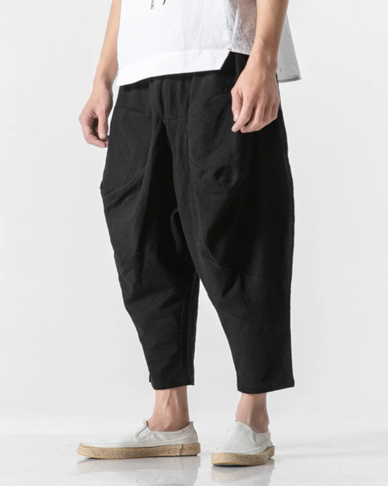 Techwear Street Loose Hakama Pants - Image 4