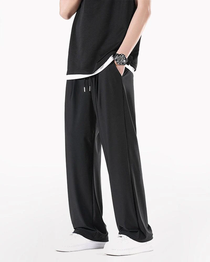Techwear Summer Ice Silk Wide Leg Pants