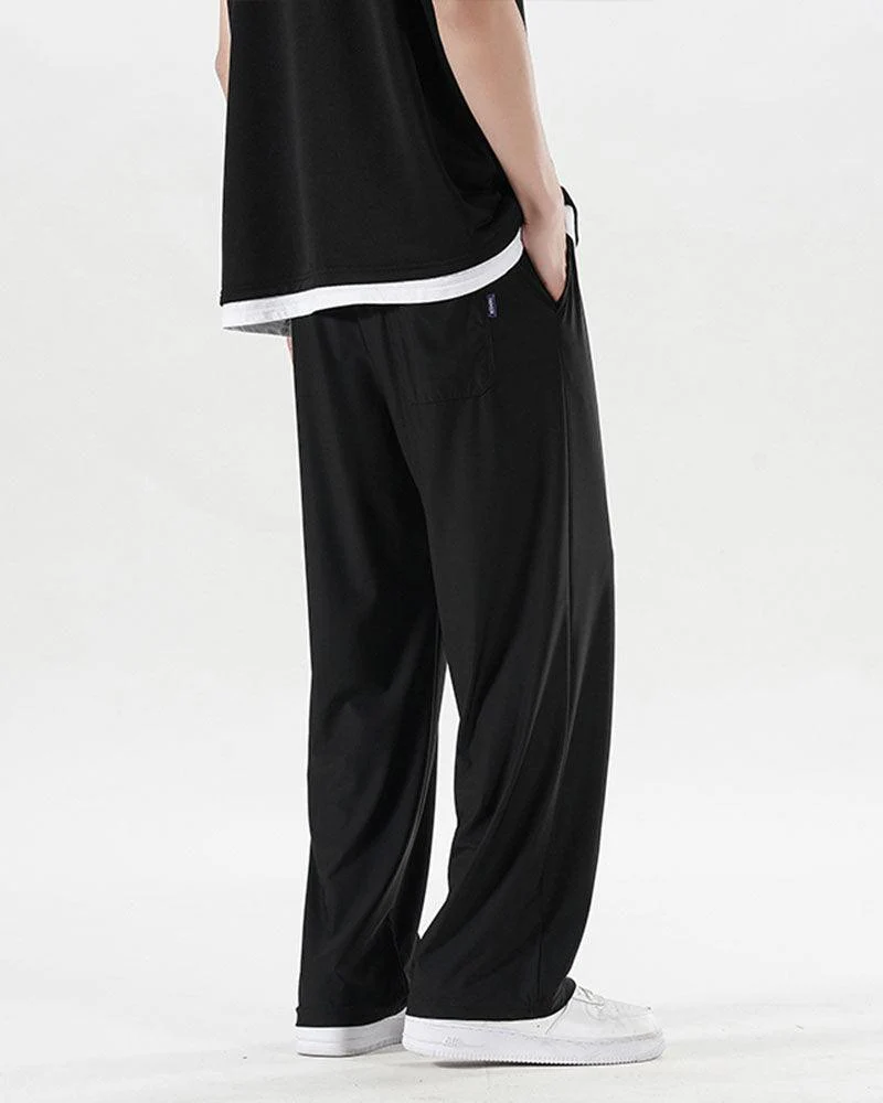 Techwear Summer Ice Silk Wide Leg Pants - Image 5