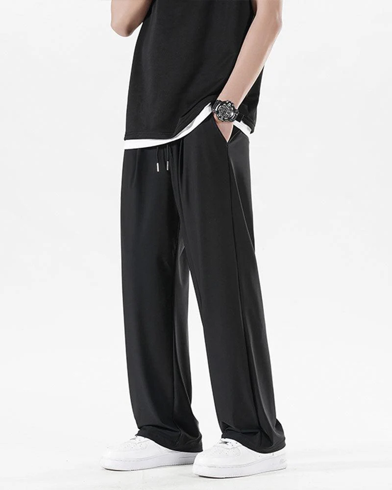 Techwear Summer Ice Silk Wide Leg Pants - Image 6