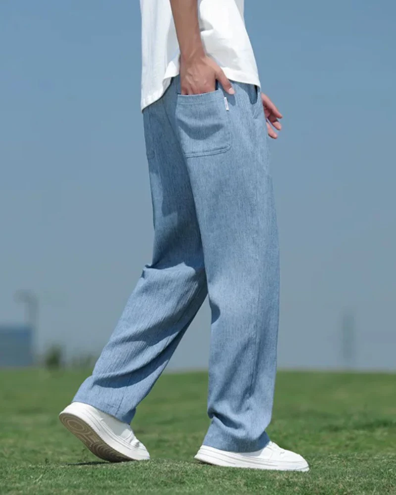 Techwear Summer Linen Tencel Pants - Image 6