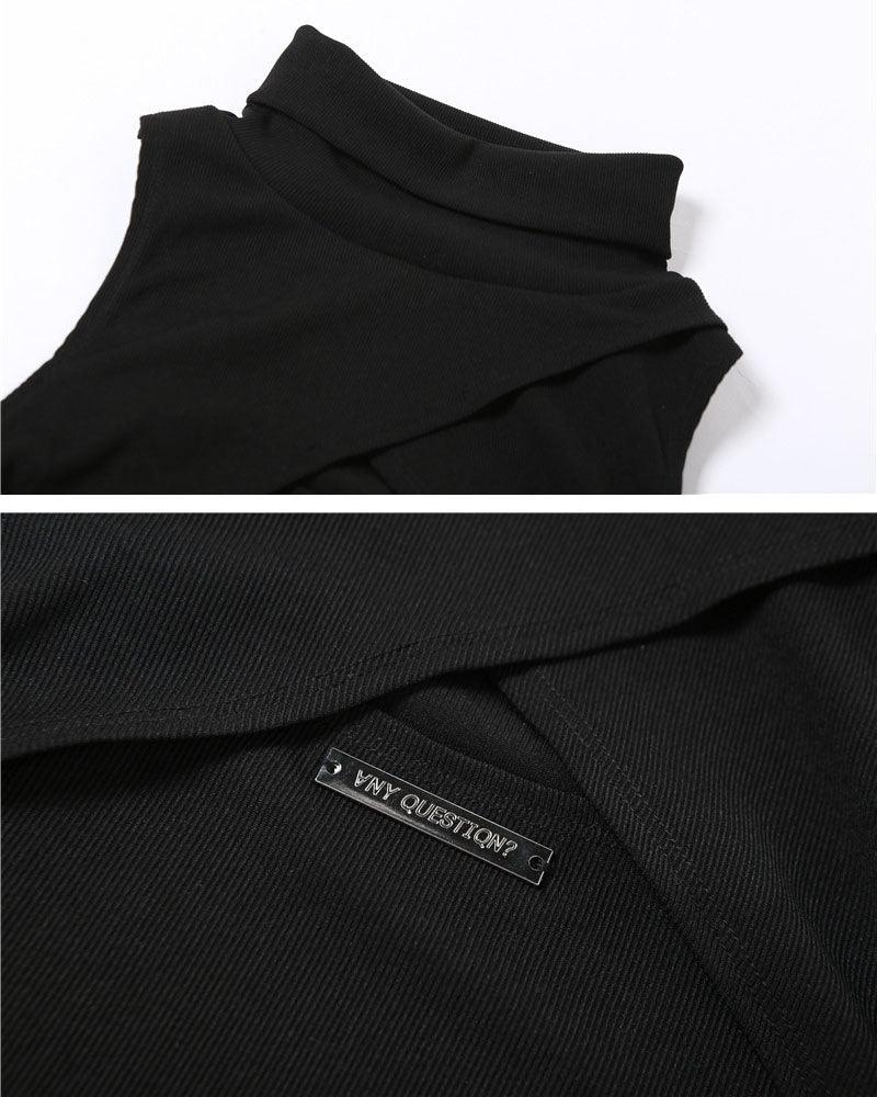 Techwear Turtleneck Cutout Top - Image 11