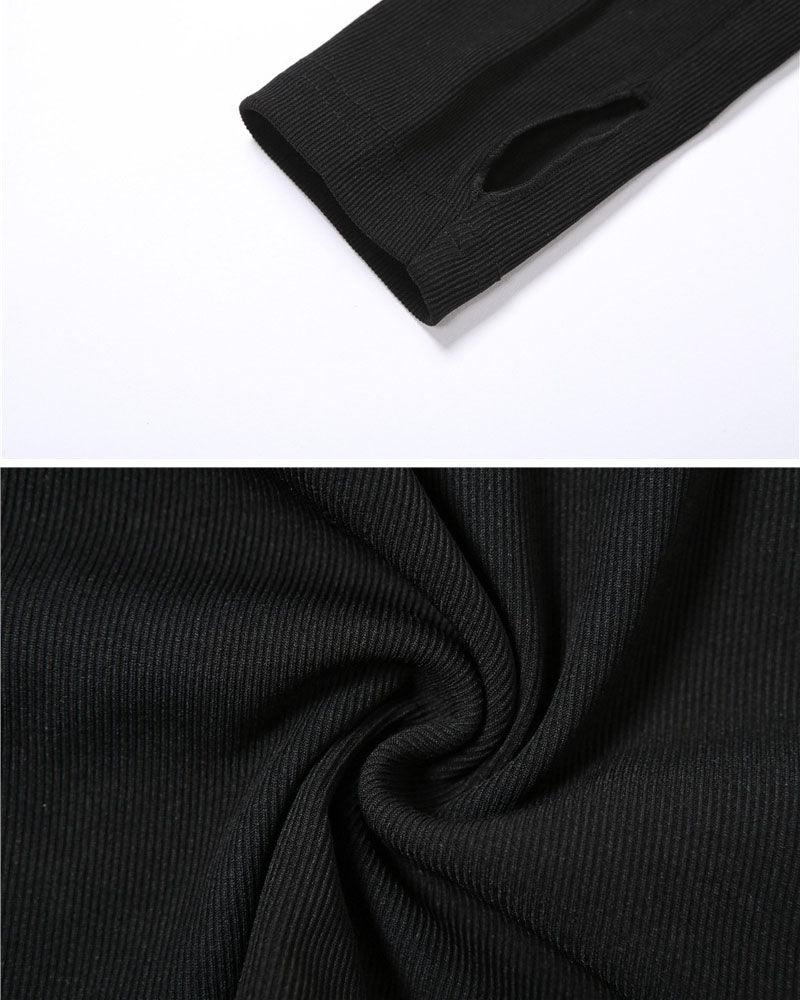 Techwear Turtleneck Cutout Top - Image 12