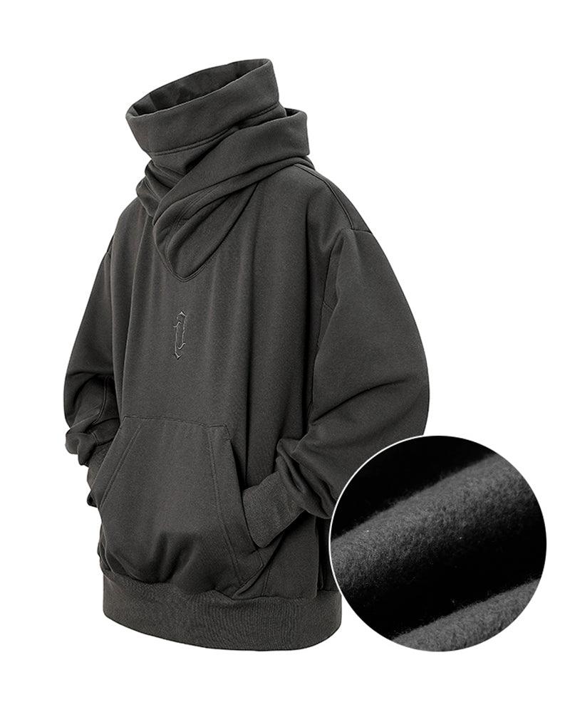 Techwear Unisex Turtleneck Scarf Mask Hoodie - Image 10