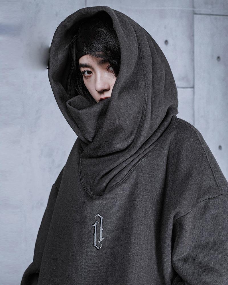 Techwear Unisex Turtleneck Scarf Mask Hoodie - Image 12