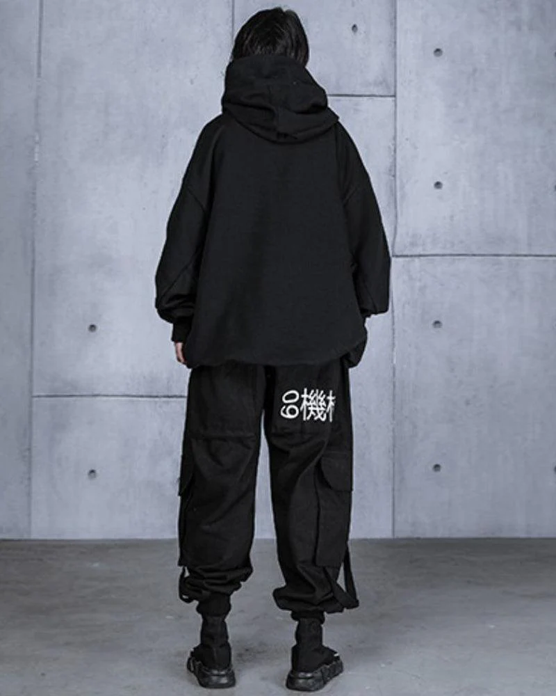 Techwear Unisex Turtleneck Scarf Mask Hoodie - Image 8