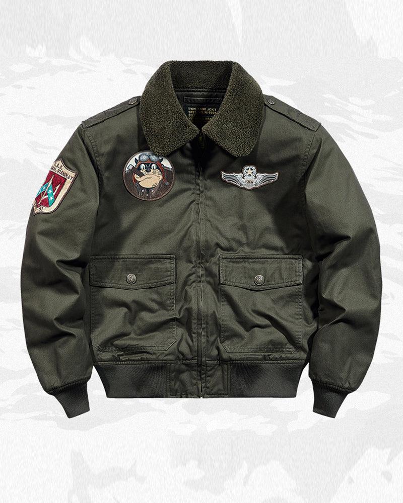 Techwear Vintage Winter Bomber Jacket - Image 3