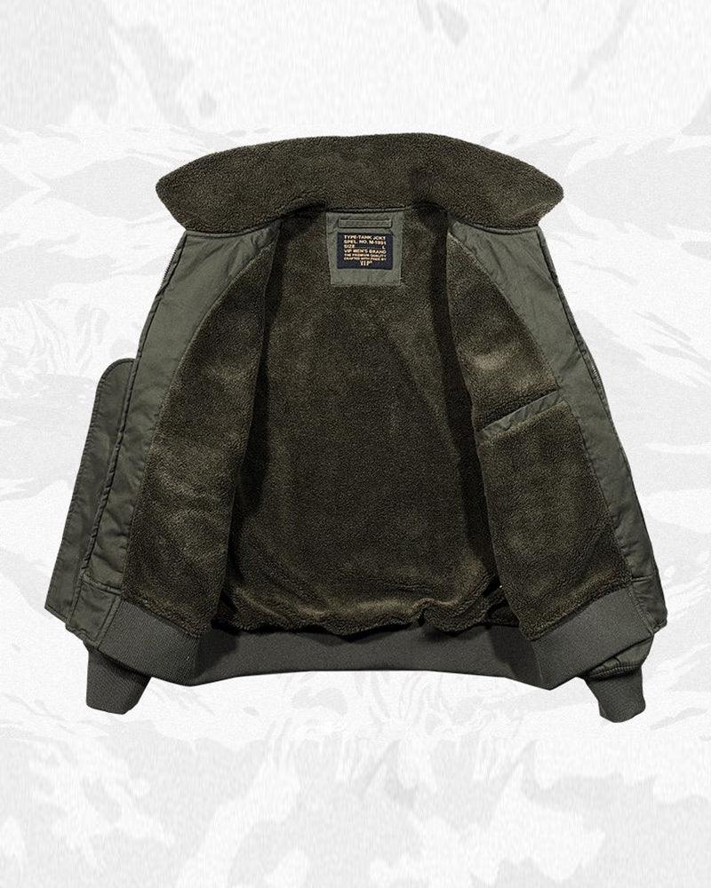 Techwear Vintage Winter Bomber Jacket - Image 5