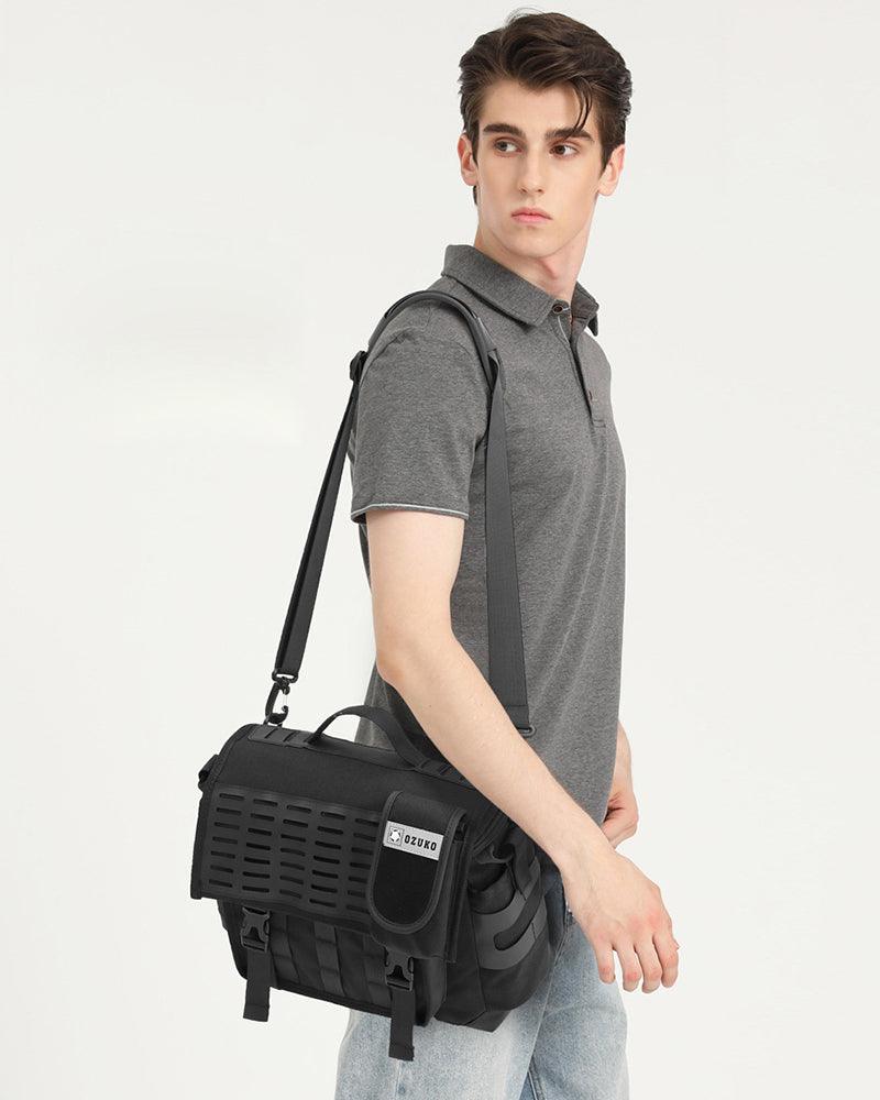 Techwear Waterproof Oxford Sling Messenger Bag - Image 4