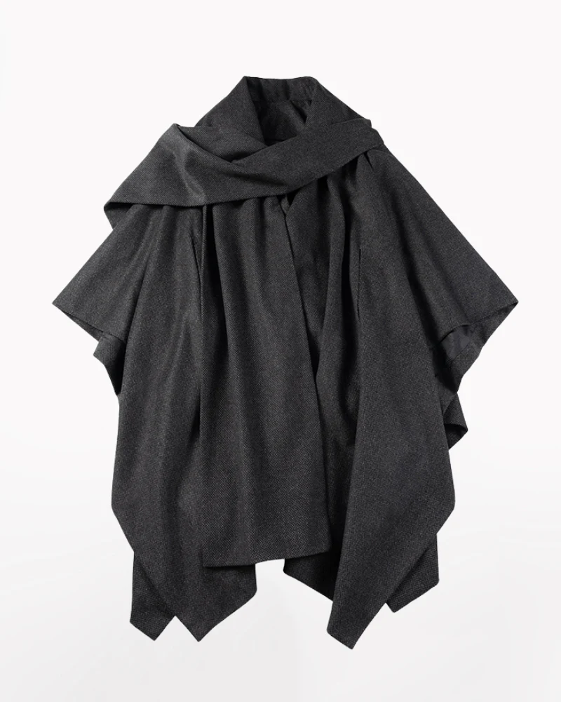 Techwear Winter Scarf Cape Coat