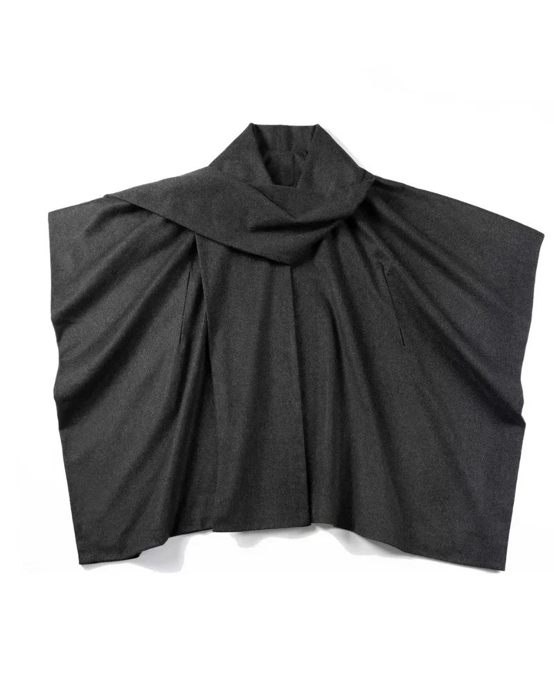 Techwear Winter Scarf Cape Coat - Image 3