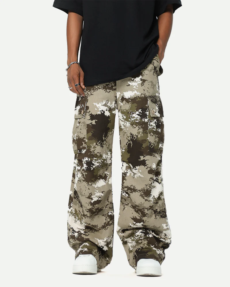 Techwear Y2K Camo Cargo Pants - Image 3