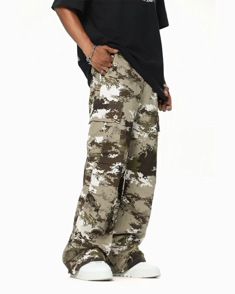 Techwear Y2K Camo Cargo Pants - Image 4