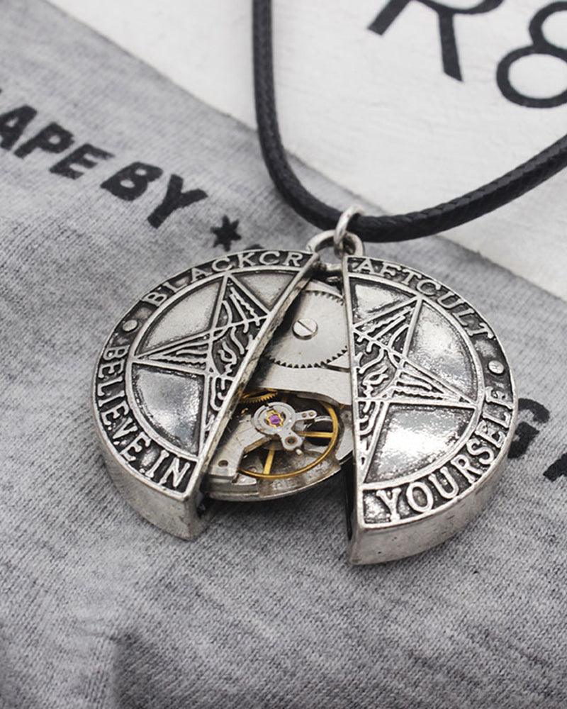 Time To Fly Mechanical Pentagram Necklace - Image 3