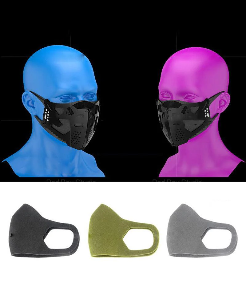 Urban Mechanical Cyberpunk Sci-fi Face Mask - Image 3