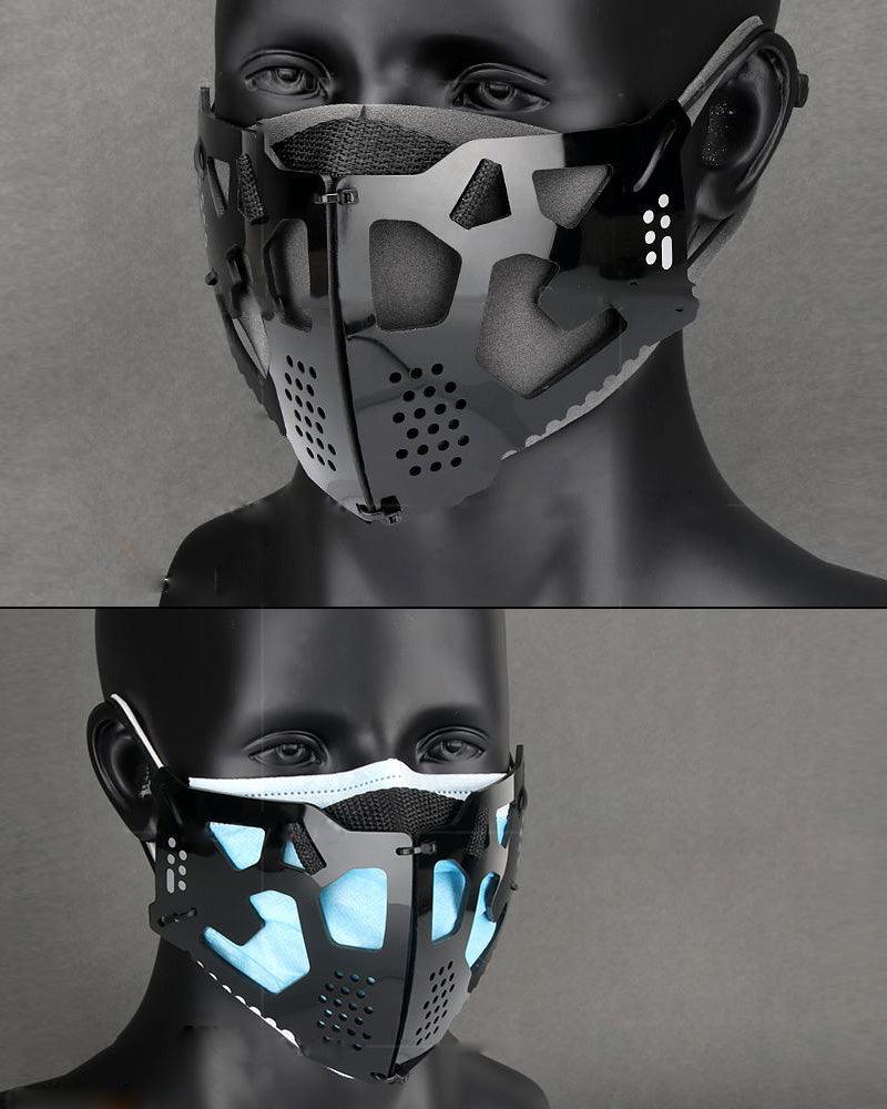 Urban Mechanical Cyberpunk Sci-fi Face Mask - Image 4