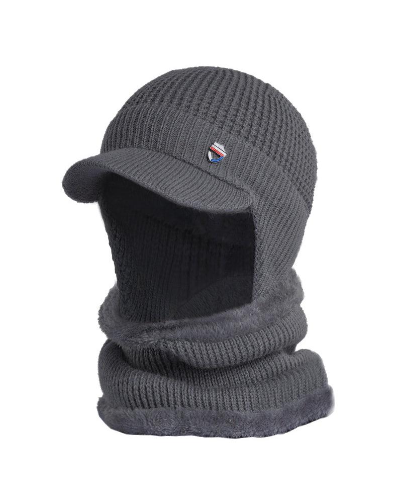 Warm Heart Knitted Ski Mask Hat - Image 6