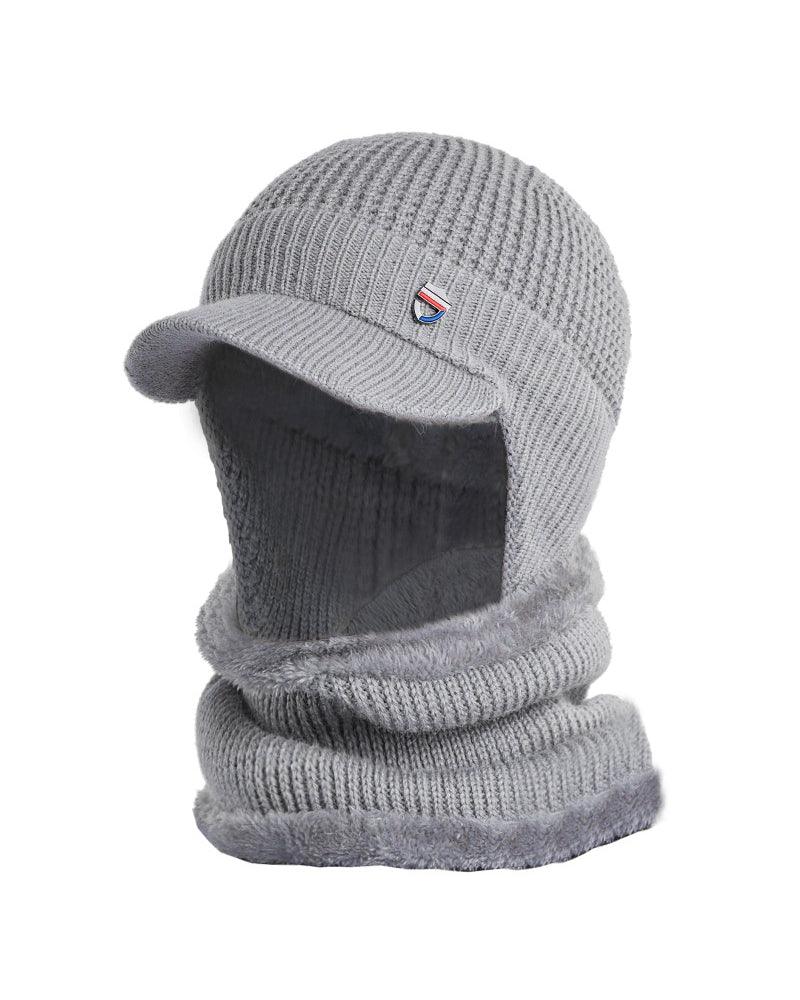 Warm Heart Knitted Ski Mask Hat - Image 8