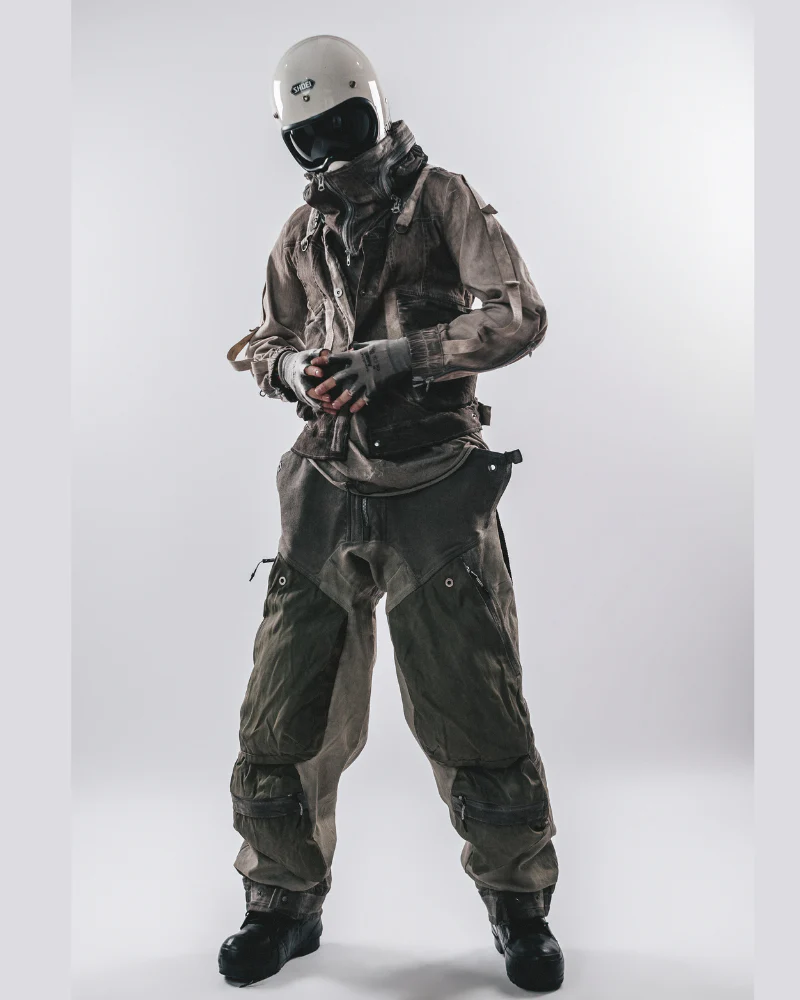 Wasteland Apocalypse Detachable-Collar Jacket - Image 2