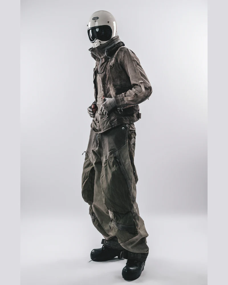 Wasteland Apocalypse Detachable-Collar Jacket - Image 3