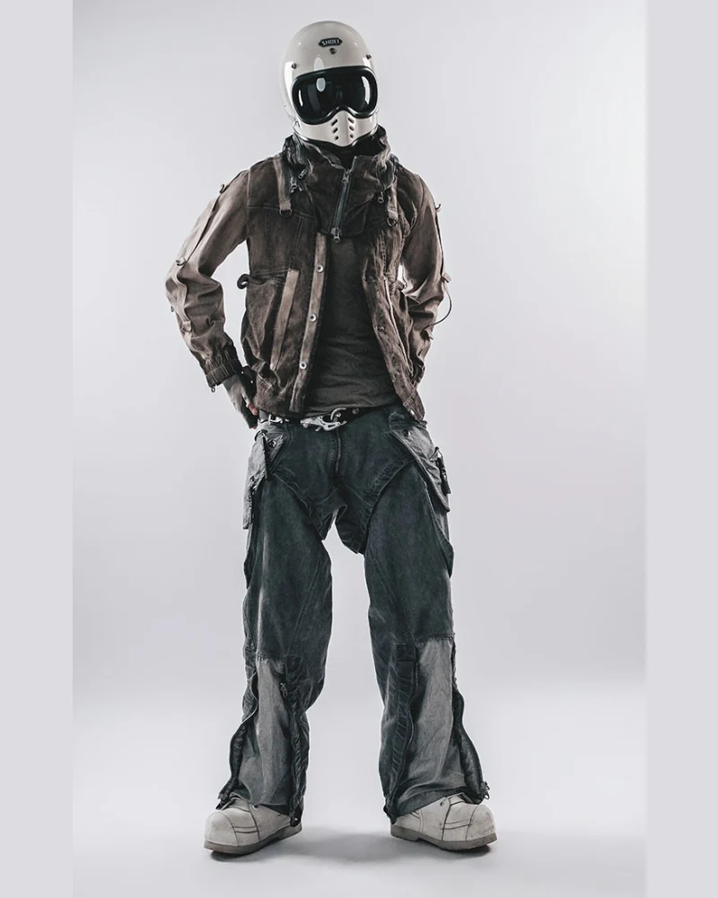 Wasteland Apocalypse Detachable-Collar Jacket - Image 5