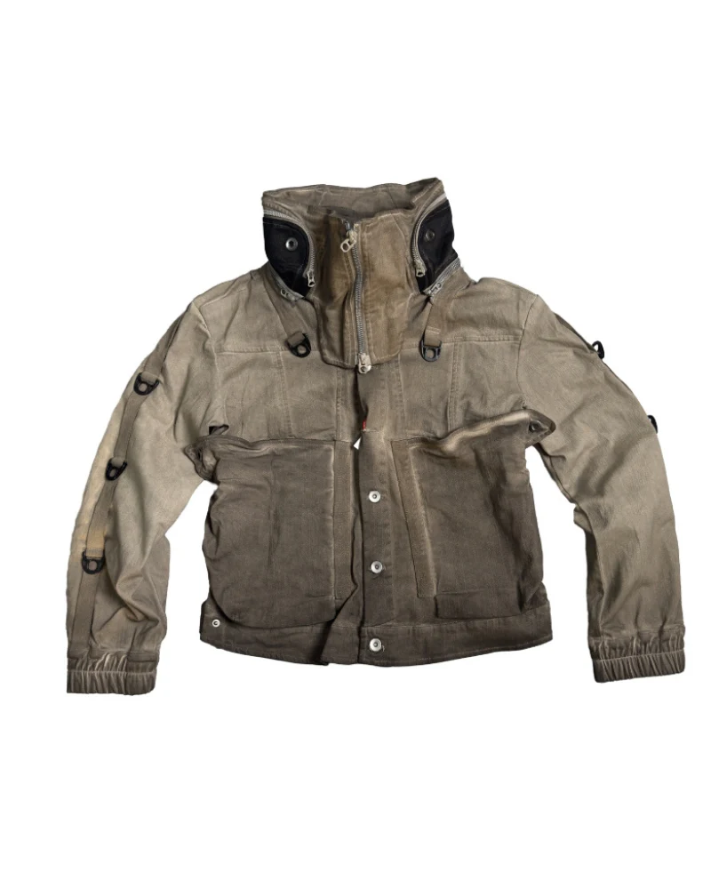 Wasteland Apocalypse Detachable-Collar Jacket - Image 9