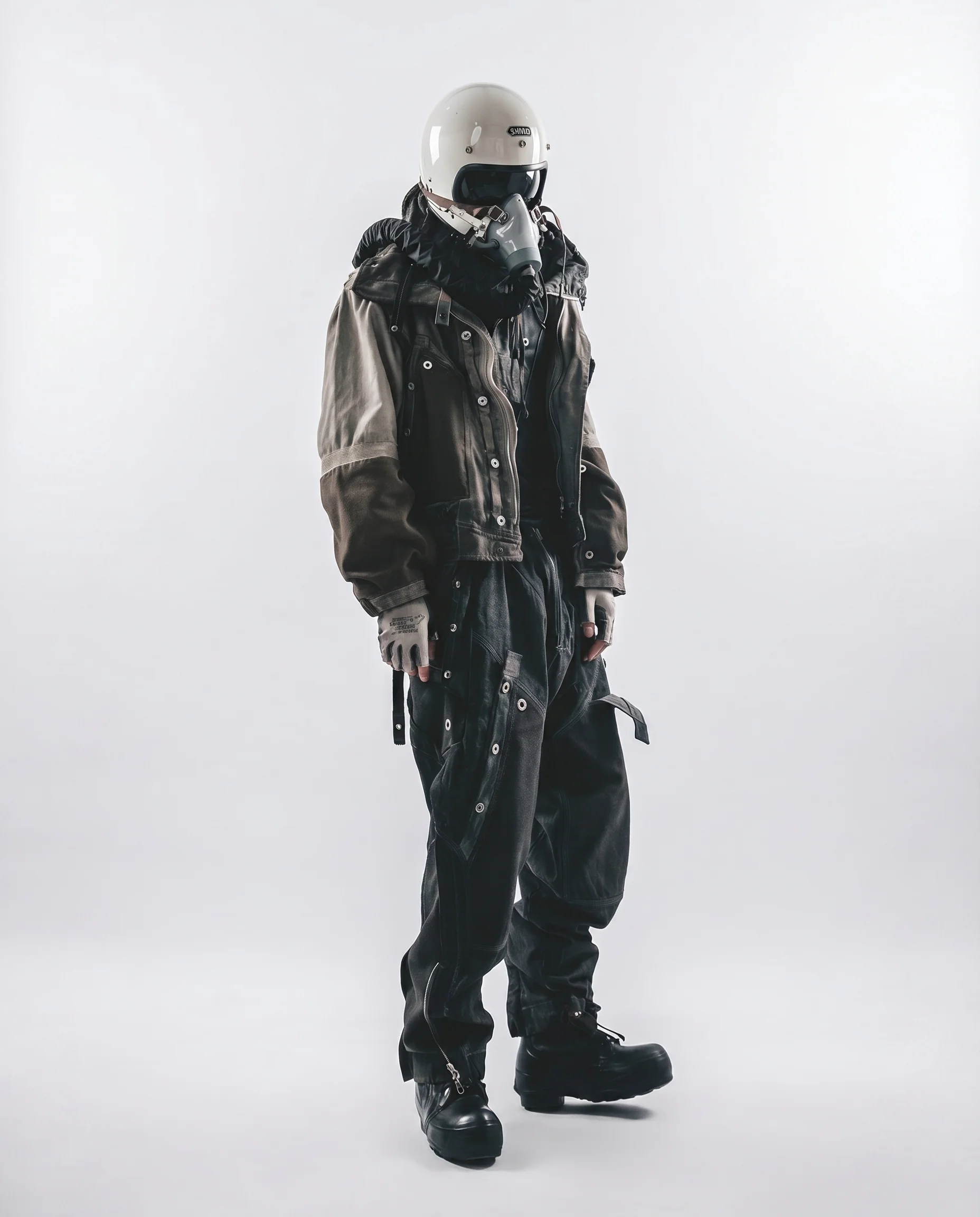 Wasteland Distressed Cotton Canvas Paneled Jacket - Image 7