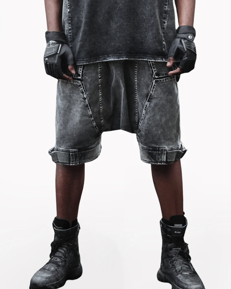 Wasteland Low-Crotch Men's Cargo Shorts