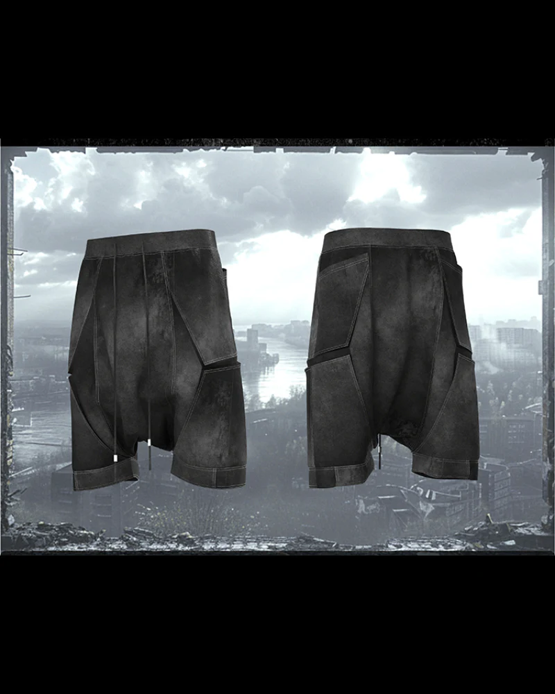 Wasteland Low-Crotch Men's Cargo Shorts - Image 2