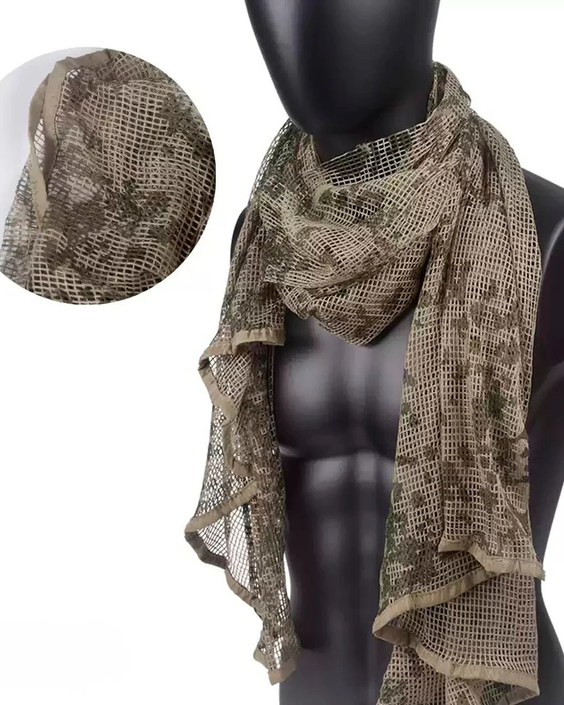 Wasteland Soldier Style Camouflage Long Mesh Scarf - Image 3