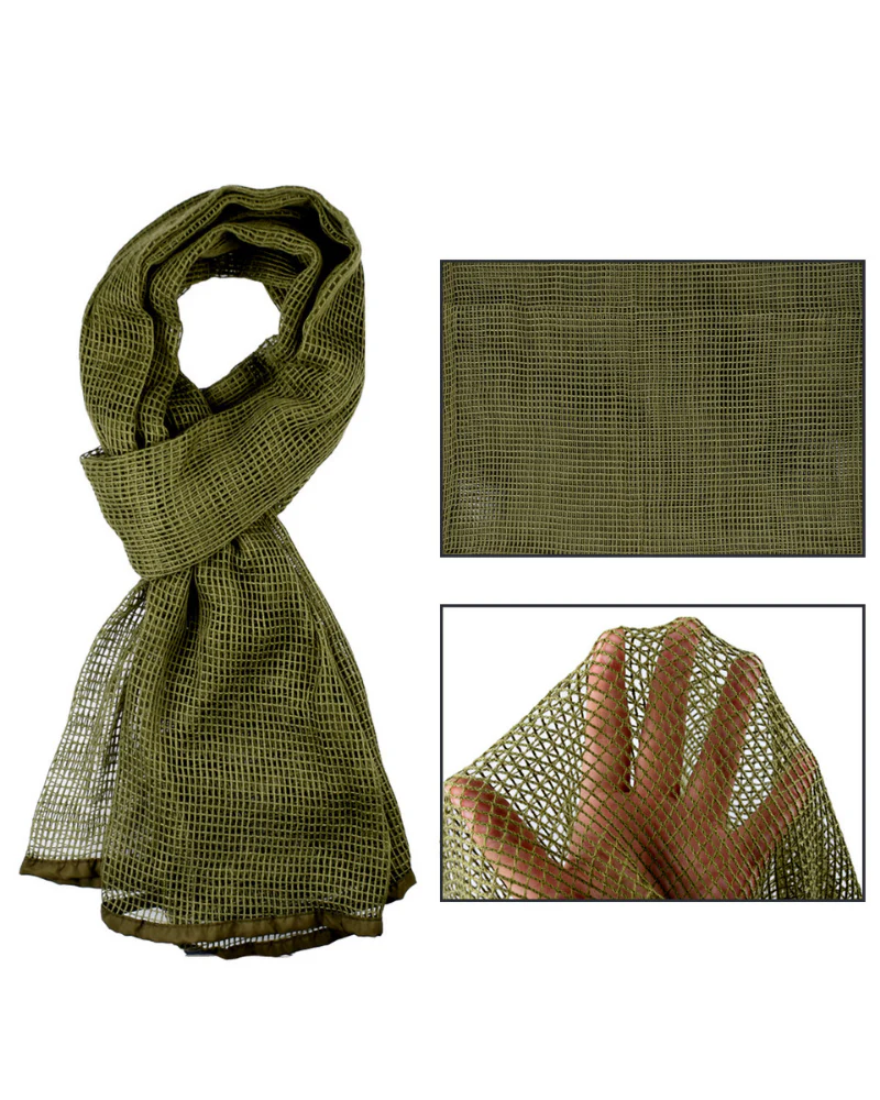 Wasteland Soldier Style Camouflage Long Mesh Scarf - Image 4