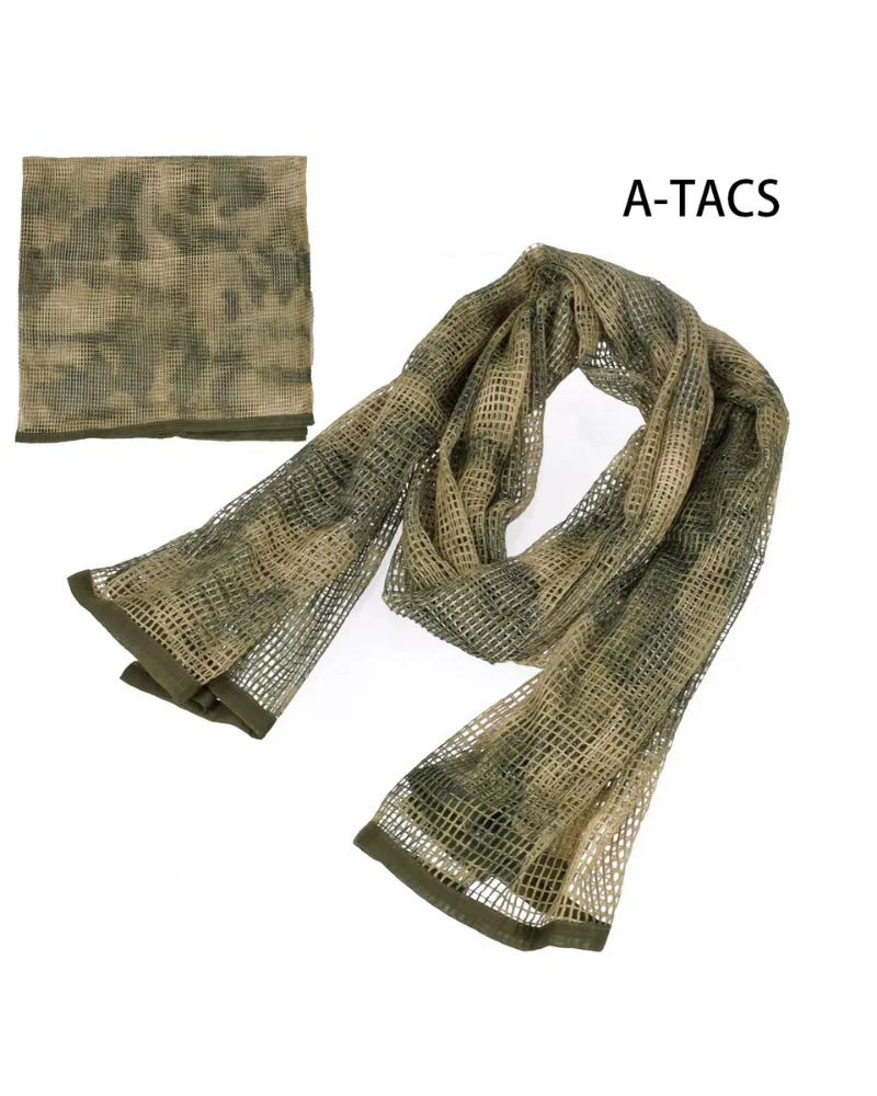 Wasteland Soldier Style Camouflage Long Mesh Scarf - Image 7