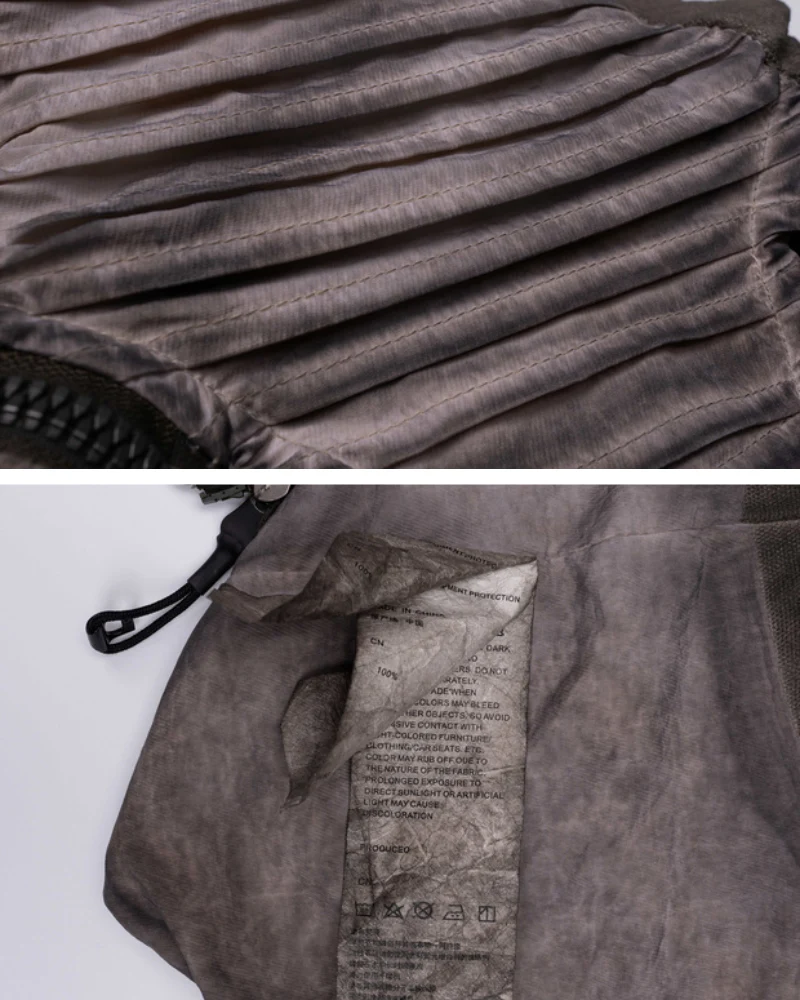 Wasteland Style Asymmetrical 3D Bag Detachable Vest - Image 16