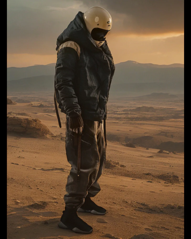 Wasteland-Style Functional Short Wizard Hood Down Jacket - Image 4