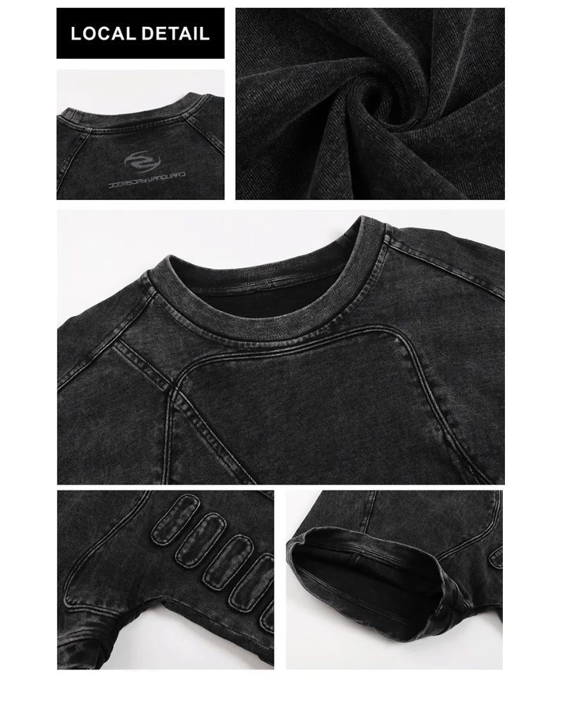 Wasteland Washed Heavyweight Cotton Men's T-Shirt - Image 10