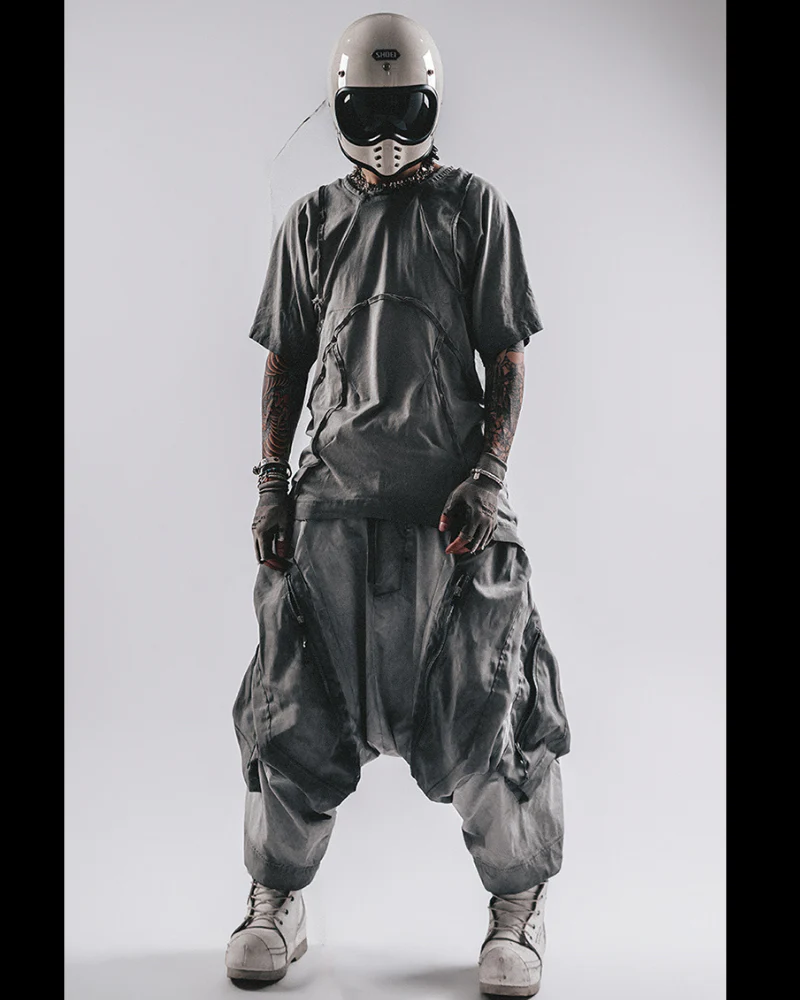 Wasteland Wear 3D Cut Distressed Raw Edge Raglan T-Shirt - Image 2