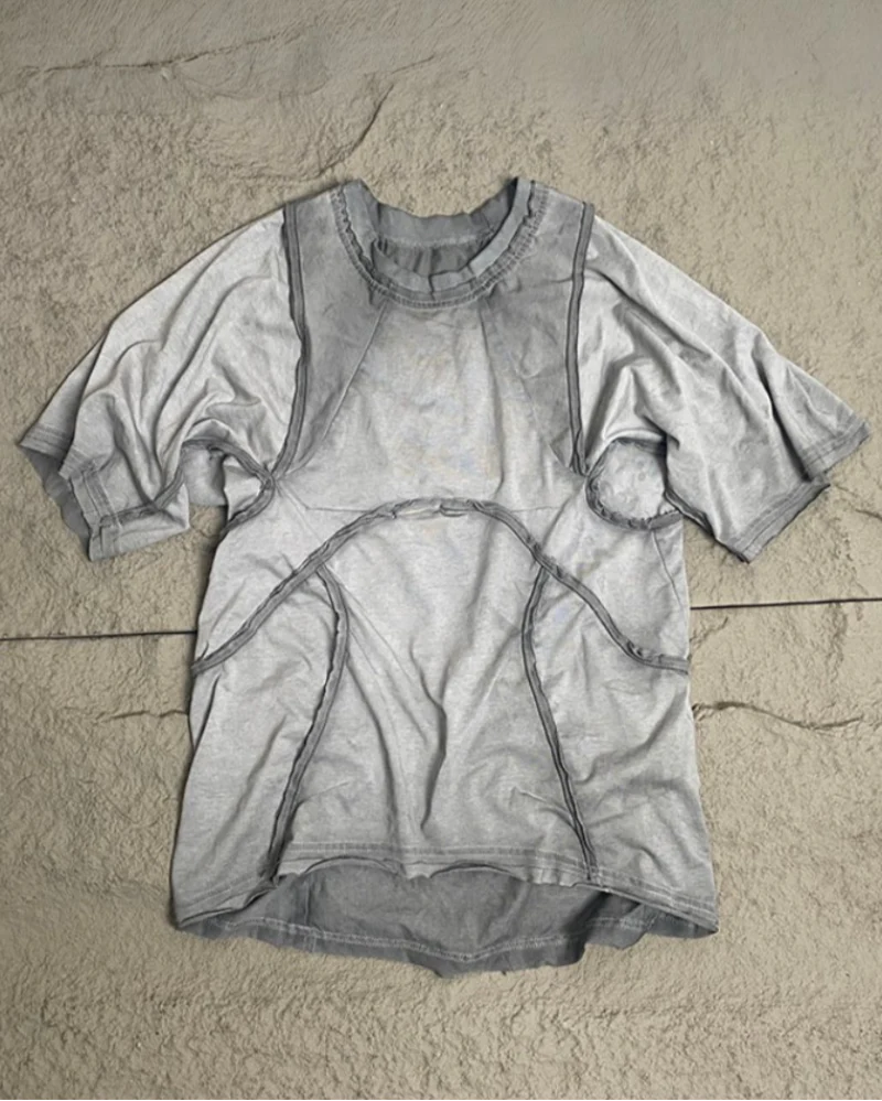 Wasteland Wear 3D Cut Distressed Raw Edge Raglan T-Shirt - Image 3
