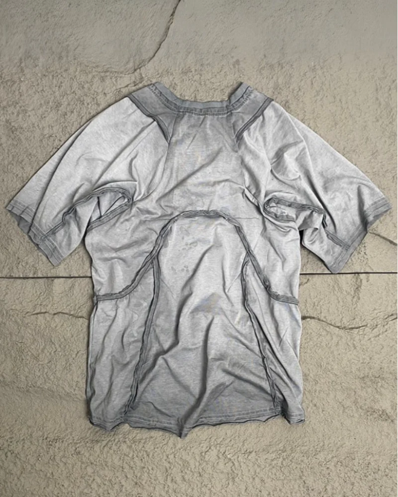 Wasteland Wear 3D Cut Distressed Raw Edge Raglan T-Shirt - Image 4