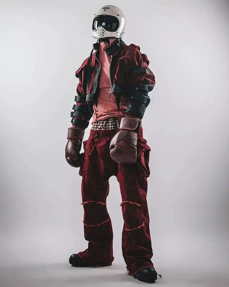 Wasteland Wear Angora Red Boxing Jacket - Image 9