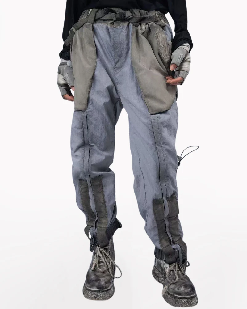 Wasteland Wear Dirty Dyed Cargo Zipper Pants